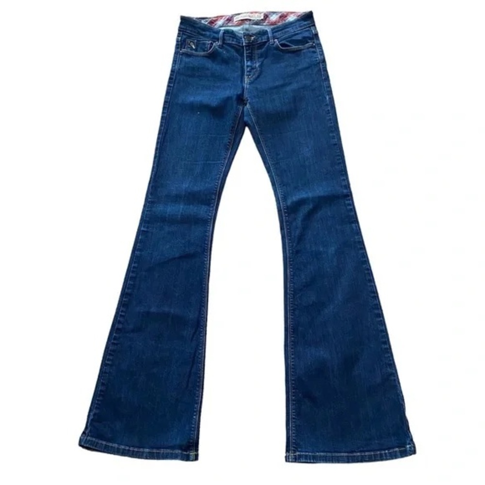 ZARA TRF Premium Wash Flare Jeans 8